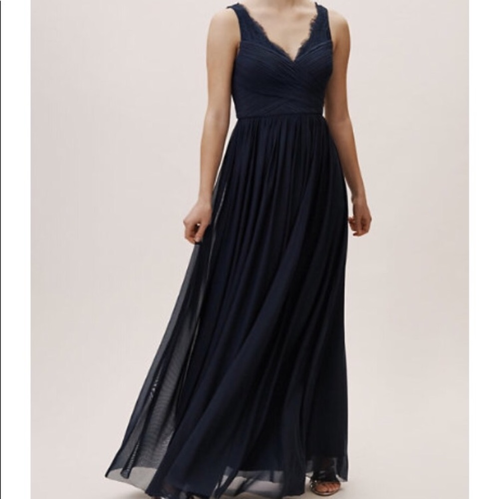 BHLDN Nouvelle Fleur Midnight Dress Size 4